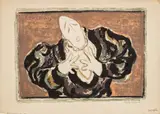 Great Medrano Clown by Manfred Schwartz, circa 1955, Lithograph in Colors on Paper, sold Oct 2025