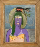 Babbett by Gregory van Maanen, 1982, Oil on Cloth, sold Oct 2025