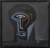 Mask by Craig Coleman, Oil on Panel, sold Oct 2025