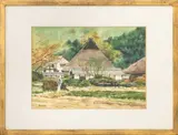 Scarecrow by Frederick Harris, 1982, Watercolor on Paper, sold Oct 2025