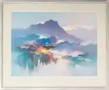 Morning Mist by Hong Leung, Giclee in Colors on Paper, sold Oct 2025