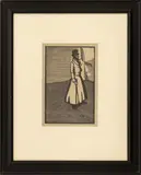 A Study by Edward Gordon Craig, 1901, Woodcut, sold Oct 2025