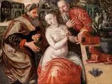 Susanna und die Beiden Alten by Cornelis de Vos, oil on panel, offered Dec 2025