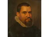 Portrait Eines Mannes mit Weisser Halskrause by Adriaen Thomasz Key d. J., oil on panel, offered Jun 2022