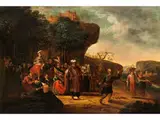Urteil des Salomo by Jacob Willemszoon De Wet, oil, offered Apr 2018