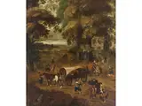 Der Hinterhalt by Sebastian Vrancx, oil on canvas, sold Mar 2026