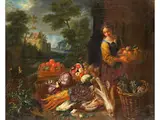 Allegorie des Herbstes by Pieter Snyers, oil on canvas, sold Jun 2025