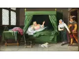 Im Bordell by Adriaen van Stalbemt, oil on copper, sold Mar 2024