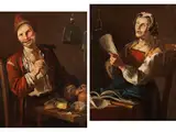 Die Sängerin by Giacomo Francesco Cipper, oil on canvas, offered Dec 2022