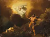 Kain und Abel by Christian Dietricy, oil on canvas, sold Jun 2024