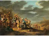Zu mir Kommen by Aert Jansz. Marienhof, oil on panel, offered Apr 2020