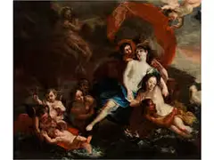 Triumph der Galatea by Antoine Coypel, oil on canvas, offered Jul 2017