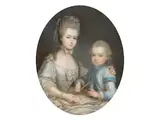 Marie-antoinette mit Ihrem Sohn Louis-joseph, Dauphin de France by Anne Vallayer-Coster, pastel, offered Jun 2026