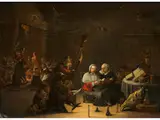 Zwei Frauen bei Einer Satansmesse by Matheus van Helmont, oil on canvas, offered Dec 2019