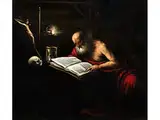 Heiliger Hieronymus im Gehäuse by Francesco Bassano d. J., oil on canvas, offered Jul 2017