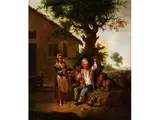 Geiger mit Erhobenem Bierglas by Johann Conrad Seekatz, oil on canvas, offered Mar 2015