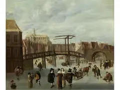 Eisvergnügen by Cornelis Beelt, oil on canvas, offered Sep 2017
