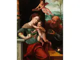 Die Heilige Familie by Pieter Coecke van Aelst d. Ä., oil on panel, offered Dec 2023