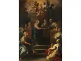 Die Vermählung der Jungfrau by Francesco Solimena, oil on canvas, sold Sep 2019