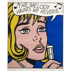Reverie," (From Pop Artists II) by Roy Lichtenstein, 1965, screenprint in colors, sold Jul 2024