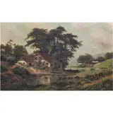 Along the River by Ransome Gilles Holdredge, oil on canvas, sold Jul 2024