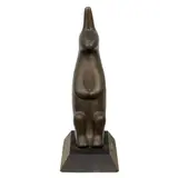 Rabbit by Beniamino Benvenuto Bufano, bronze sculpture, sold Jul 2024