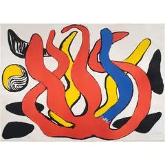 Untitled by Alexander Calder, lithograph, sold Jul 2024