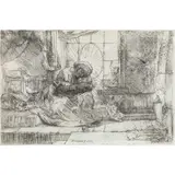 Untitled by Rembrandt Harmensz van Rijn, etching, sold Jul 2024