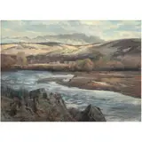 Untitled (California Landscape) by Paul Lauritz, oil on canvas, sold Jul 2024