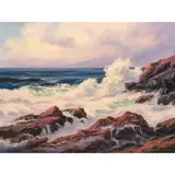 California Coast by Heinie Hartwig, oil on board, sold Jul 2024