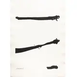 Tallith for Meyer Shapiro," 1973-1974 by Robert Motherwell, etching and aquatint on Arches cover paper, sold Jul 2024