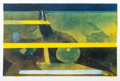 Night by Hans Graeder, circa 1979, Lithograph in Colors on Paper, sold Oct 2025