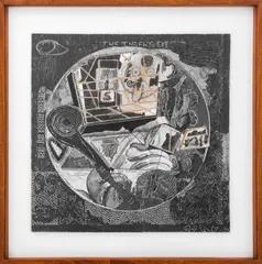 Untitled (Tiger's Eye) by Ray Johnson, Mixed Media, sold Oct 2025
