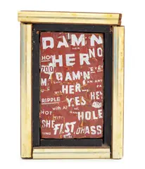 Argument in Central Park: 3 A.M. by Al Hansen, 1964, Collage Sculpture, sold Oct 2025