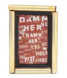Argument in Central Park: 3 A.M. by Al Hansen, 1964, Collage Sculpture, sold Oct 2025