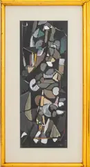 Abstract Composition by André Lanskoy, Gouache on Paper, sold Oct 2025