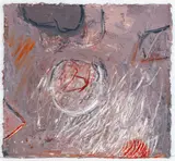 Abstract Composition by Elfi Schuselka, Oil on Canvas, sold Oct 2025