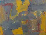 Abstract Composition by Andy Miller, Oil on Canvas, sold Oct 2025