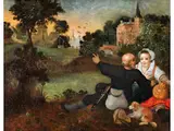 Das Ungleiche Paar by David Vinckboons, oil on panel, offered Mar 2026