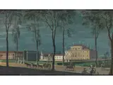 Cappriccio mit Ansicht Einer Villa im Veneto by Francesco Battaglioli, gouache, offered Dec 2025