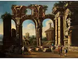 Architekturcapriccio by Viviano Codazzi, oil on canvas, offered Sep 2023