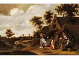 Die Pannekoeken Bäckerin by Cornelis Droogsloot, oil on panel, offered Mar 2024