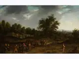 Die Geschichte von Wilhelm Tell by David Colijns, oil on panel, offered Mar 2024