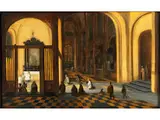 Blick in das Innere Einer Kathedrale by Pieter Neefs d. J., oil on panel, offered Jun 2023