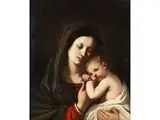 Maria mit dem Kinde by Francesco Paglia, oil on canvas, offered Sep 2024