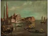 Ansicht von Venedig by Francesco Guardi, oil on canvas, sold Sep 2018
