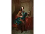 Repräsentatives Portrait Eines Jungen Mannes in Rüstung by Louis-Michel van Loo, oil on canvas, offered Sep 2018