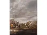 Kartenspiel im Lager by Benjamin Gerritsz Cuyp, oil on canvas, sold Sep 2023