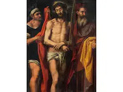 Ecce Homo by Simone Peterzano, oil on canvas, offered Dec 2023