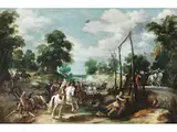 Schlachtengemälde by Sebastian Vrancx, oil on panel, offered Mar 2024